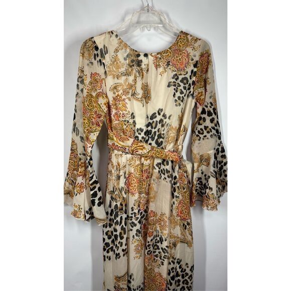 Une Ame boho high low wrap cheetah print dress size small ￼ - Picture 10 of 14